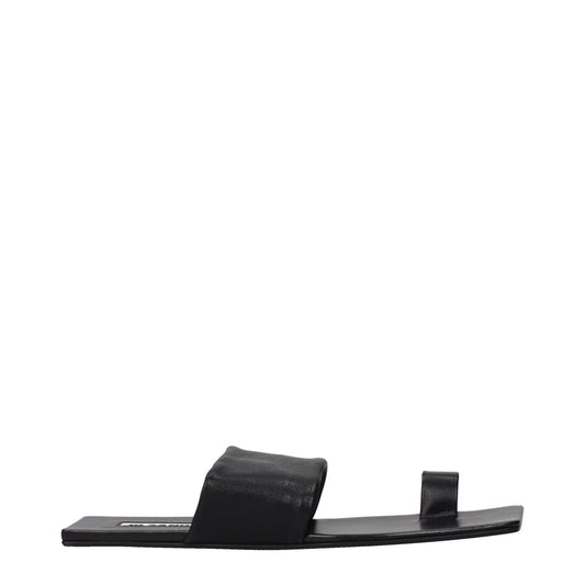 Black Leather Sandals