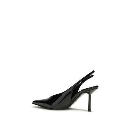 Black Calf Leather Bos Taurus High Heel Pumps