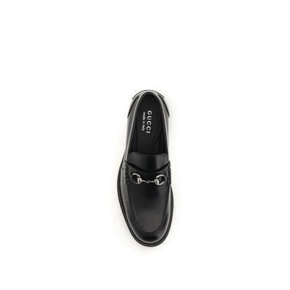 Black Calf Leather Bos Taurus Slip-On Loafers