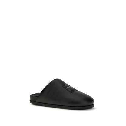 Black Calf Leather Bos Taurus Mules