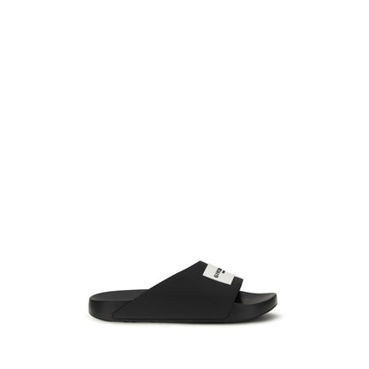 Black Rubber Slippers