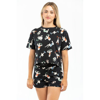 Black Cotton T-Shirt