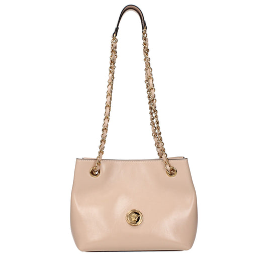 Pink Leather Shoulder Bag