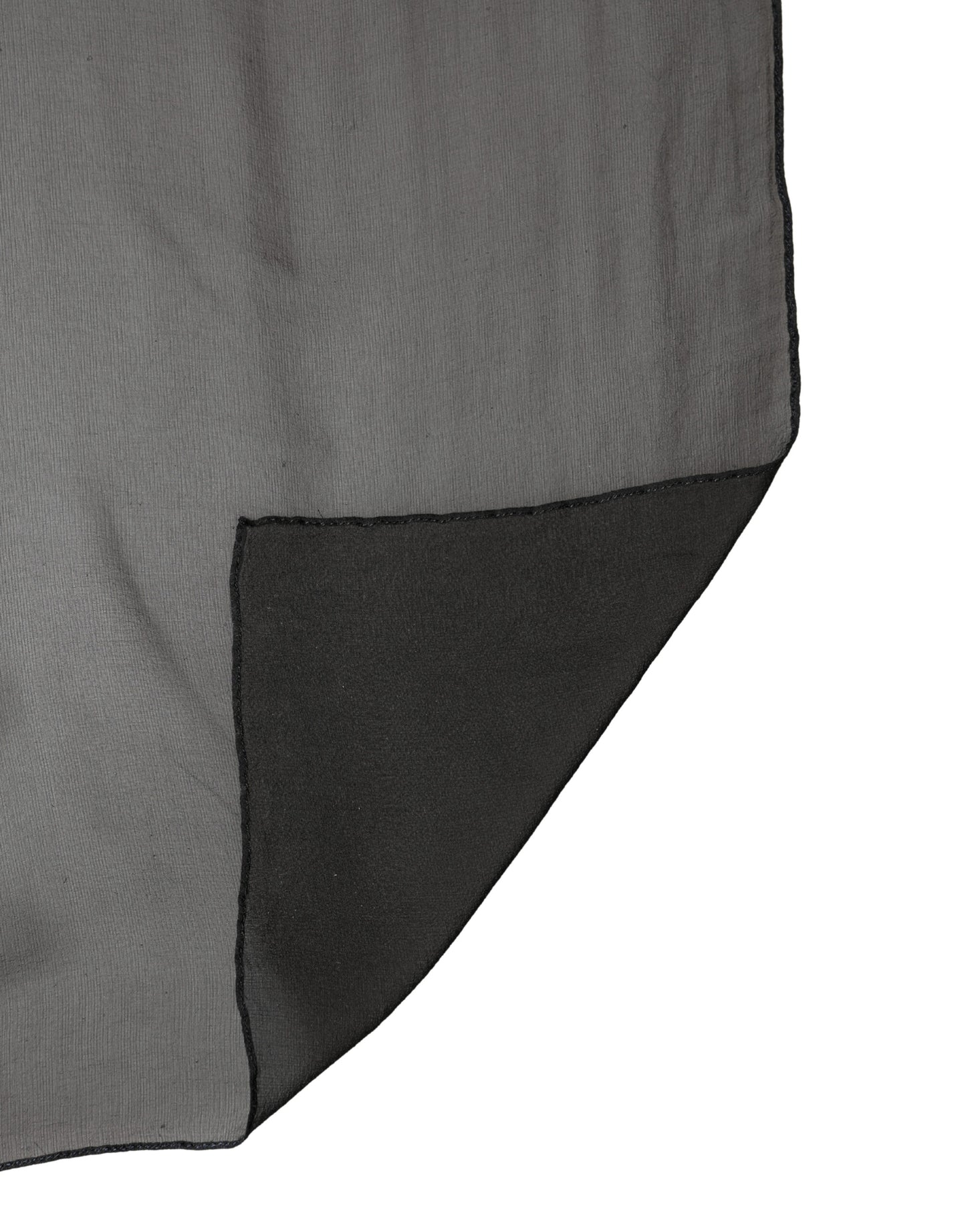 Black Silk Neck Wrap Shawl Stole 167cm x 126cm Scarf