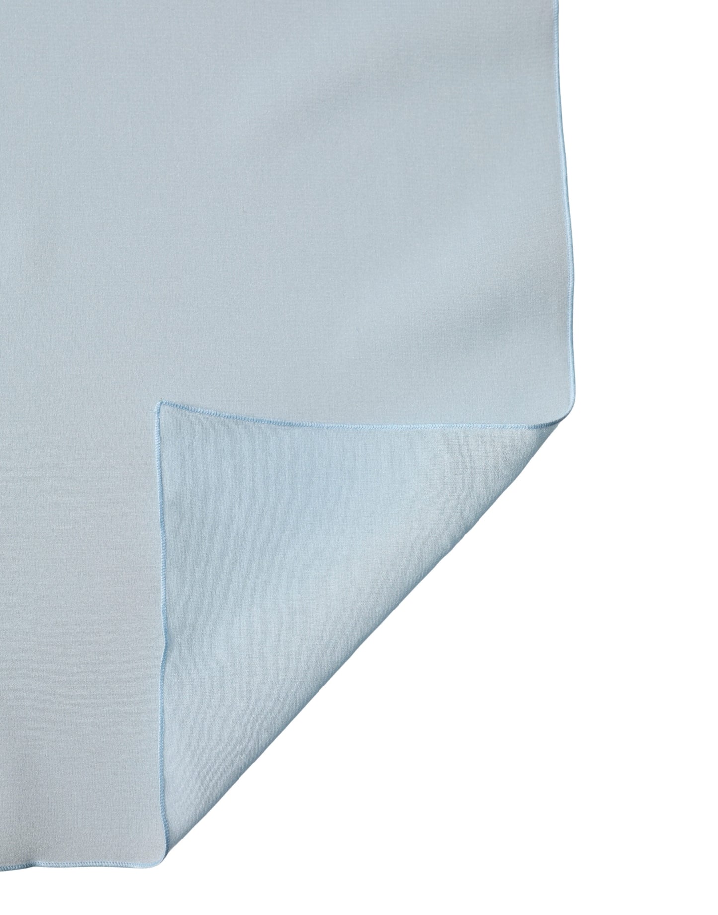 Light Blue Silk Neck Wrap Shawl Stole 200cm x 64cm  Scarf