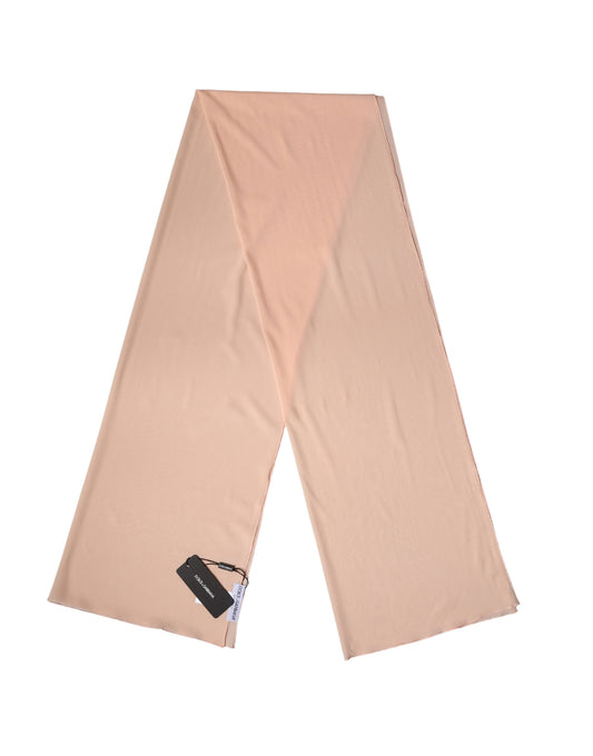 Peach Silk Neck Wrap Shawl Women Stole 200cm x 64cm  Scarf