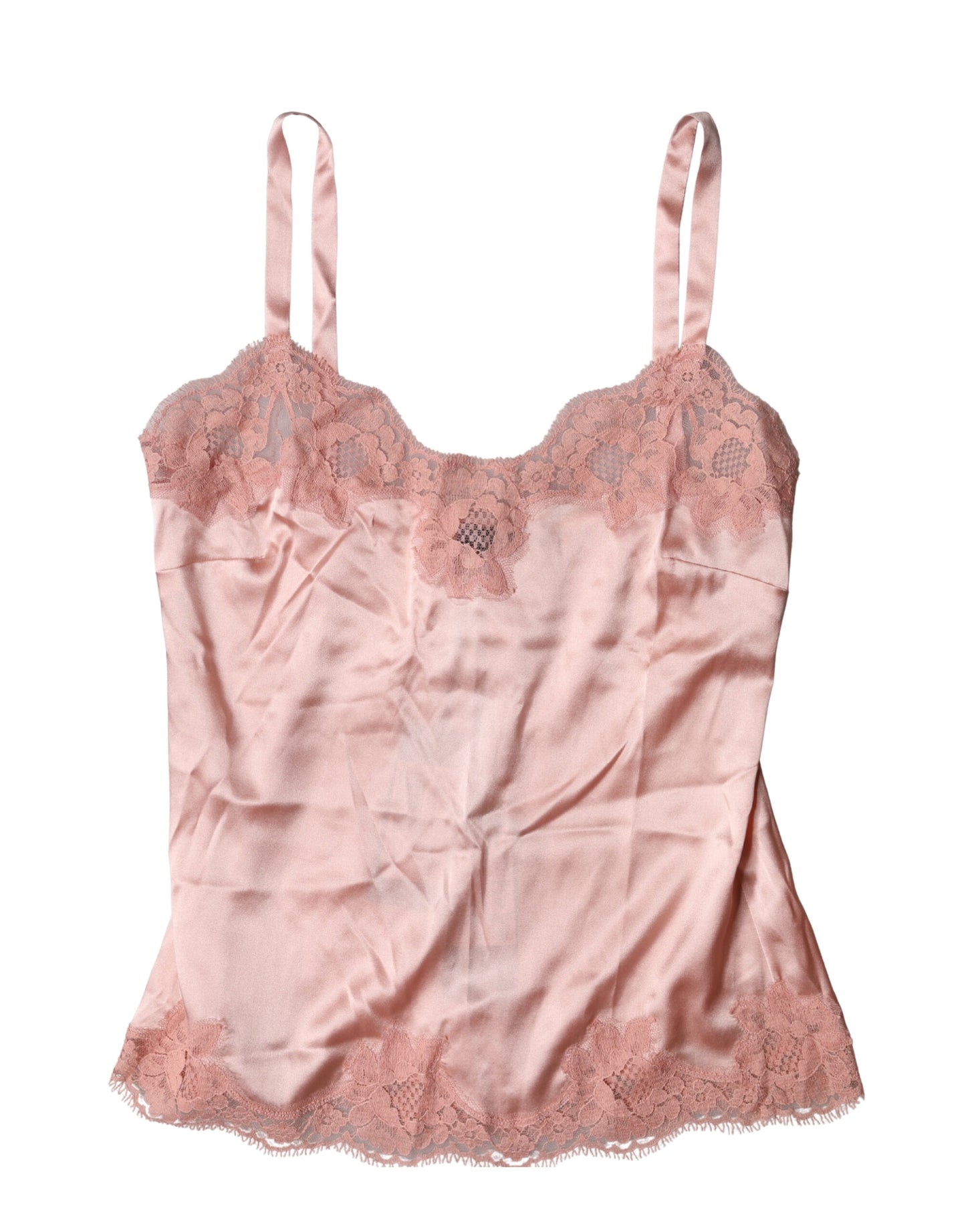 Light Pink Floral Lace Lingerie Top Underwear