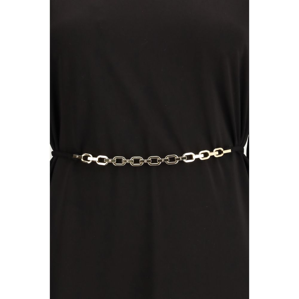 Black Acetate Casual Dress