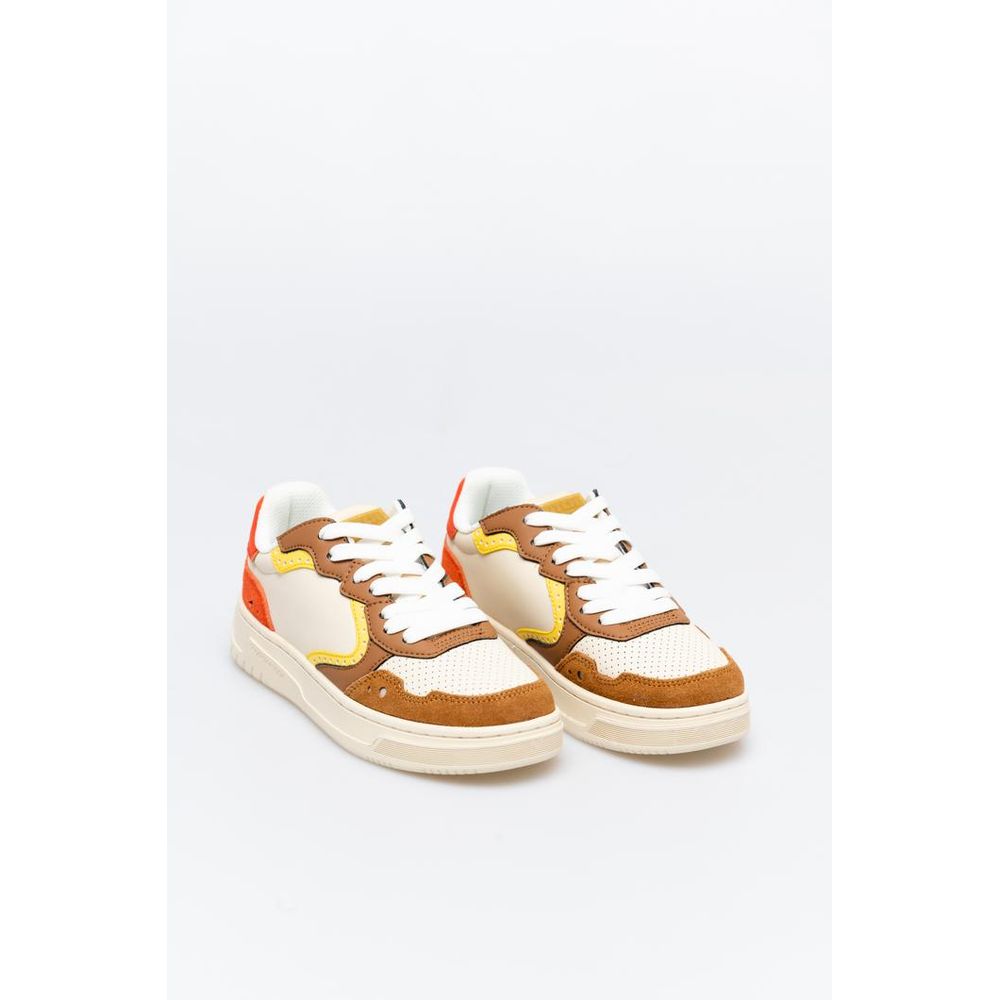 Multicolor Cowhide Low Top Sneakers