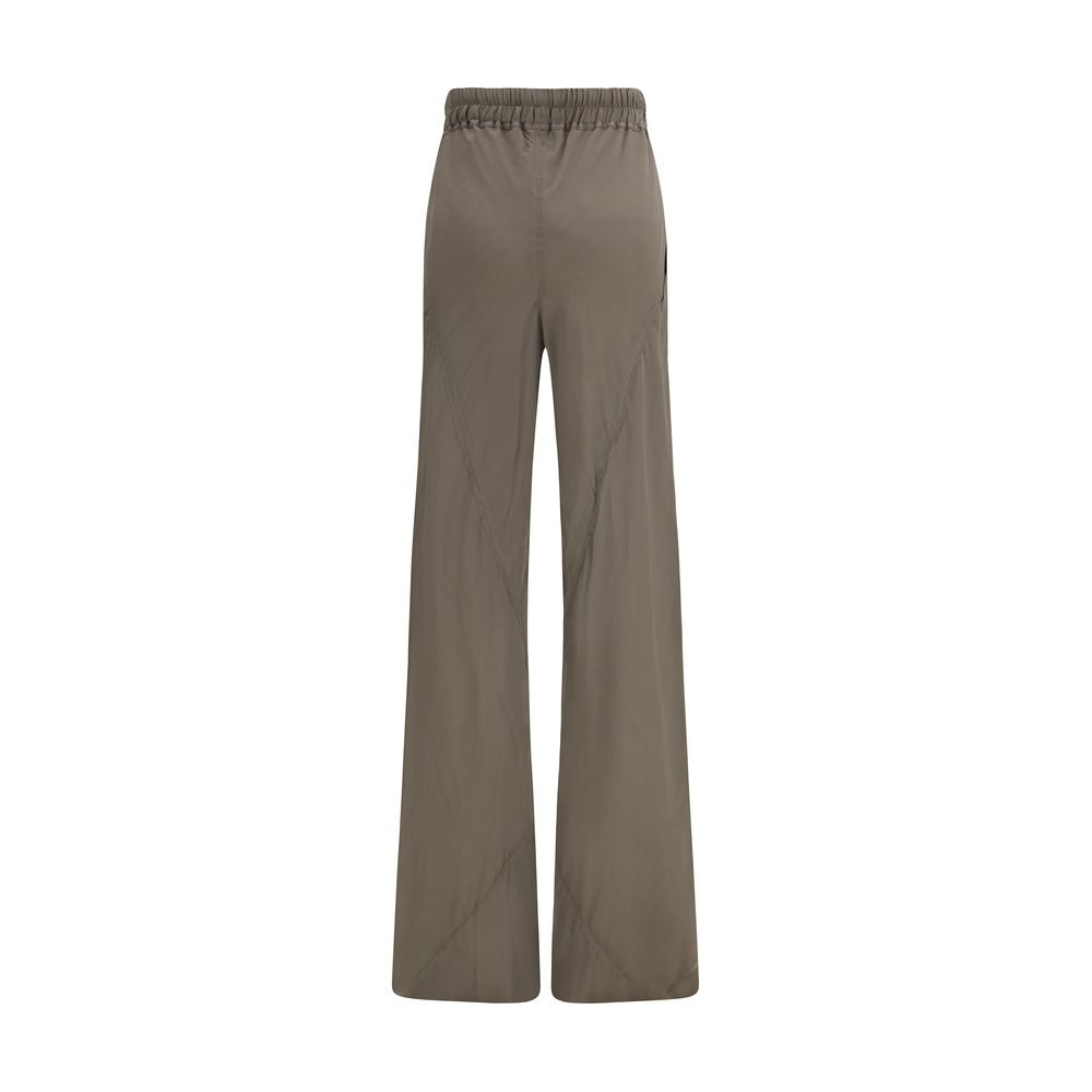 Brown Silk Casual Pants