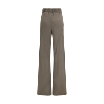 Brown Silk Casual Pants