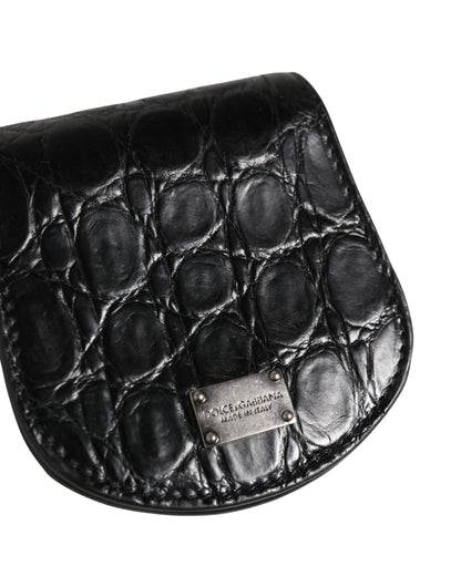 Black Exotic Skin Condom Case Holder Pocket Wallet