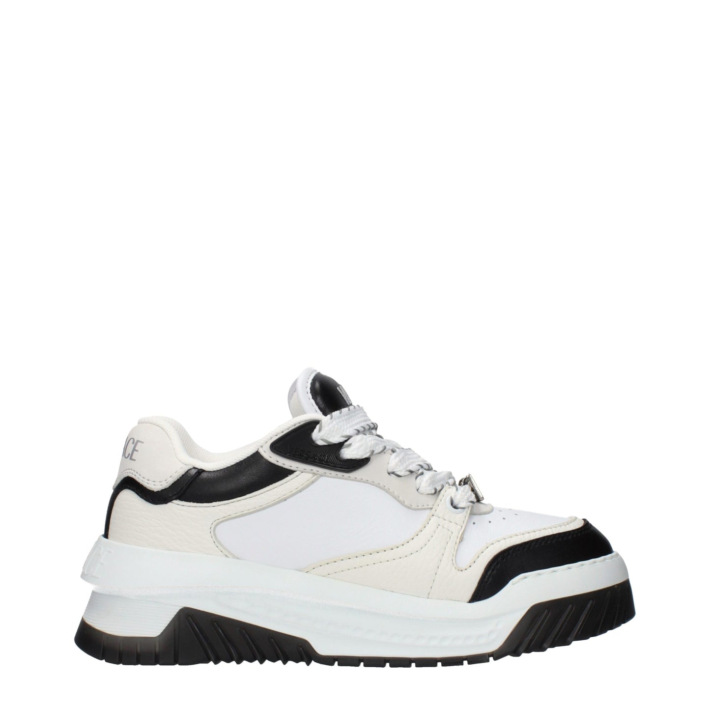 White Leather Low Top Sneakers