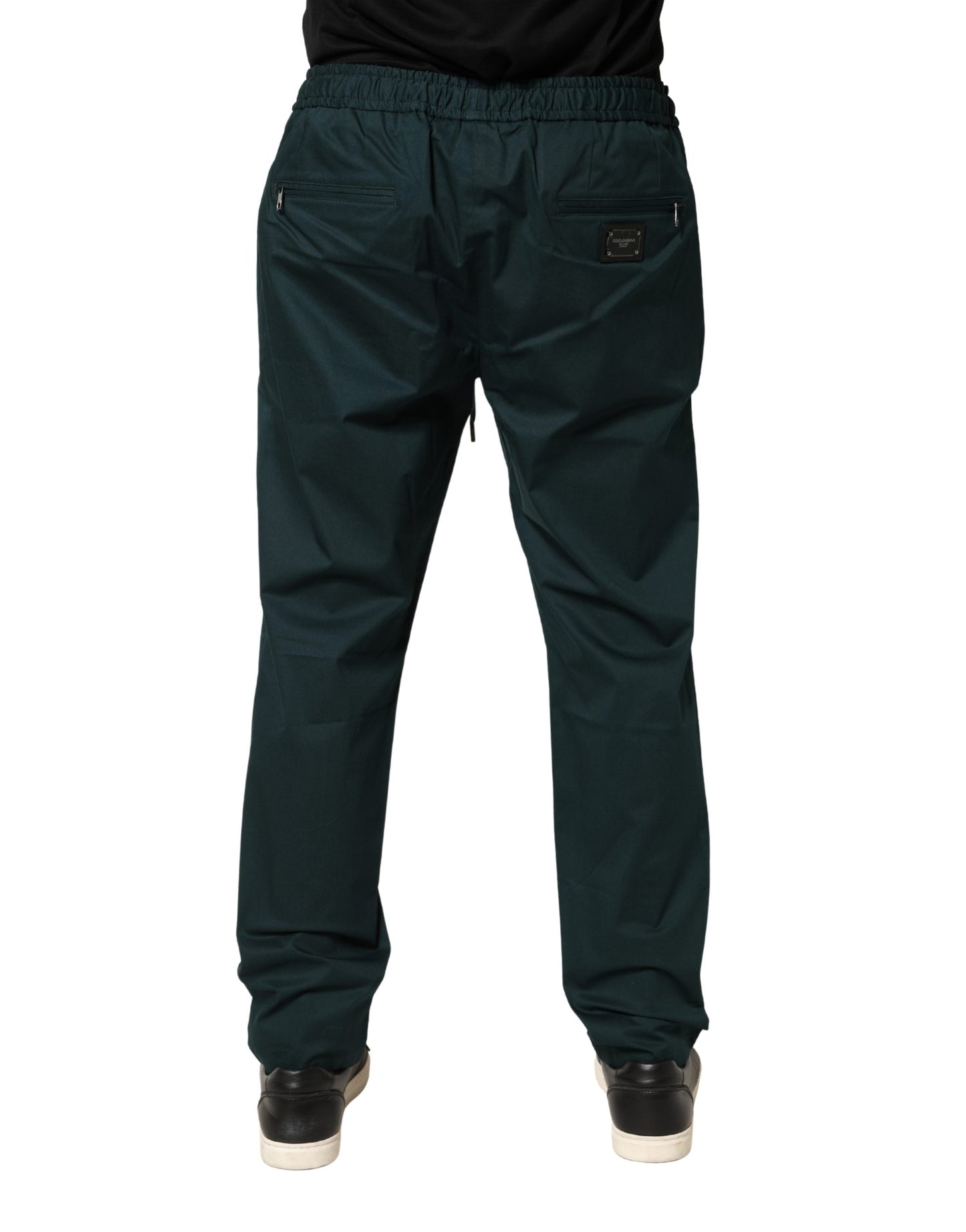 Green Cotton Skinny Men Jogger Trouser Pants
