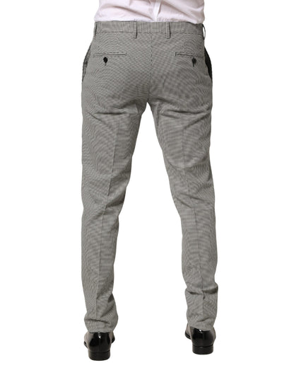 Gray Cotton Skinny Dress Formal Trouser Pants