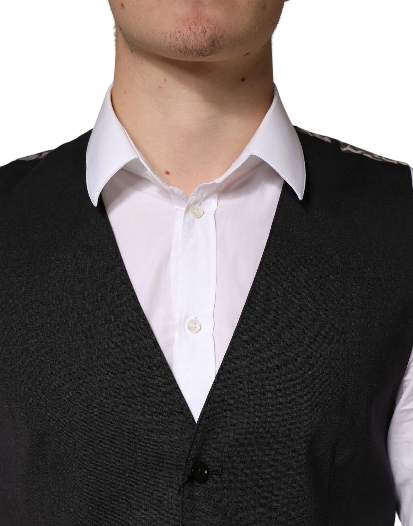 Black Wool Dress Men Formal Waistcoat Vest