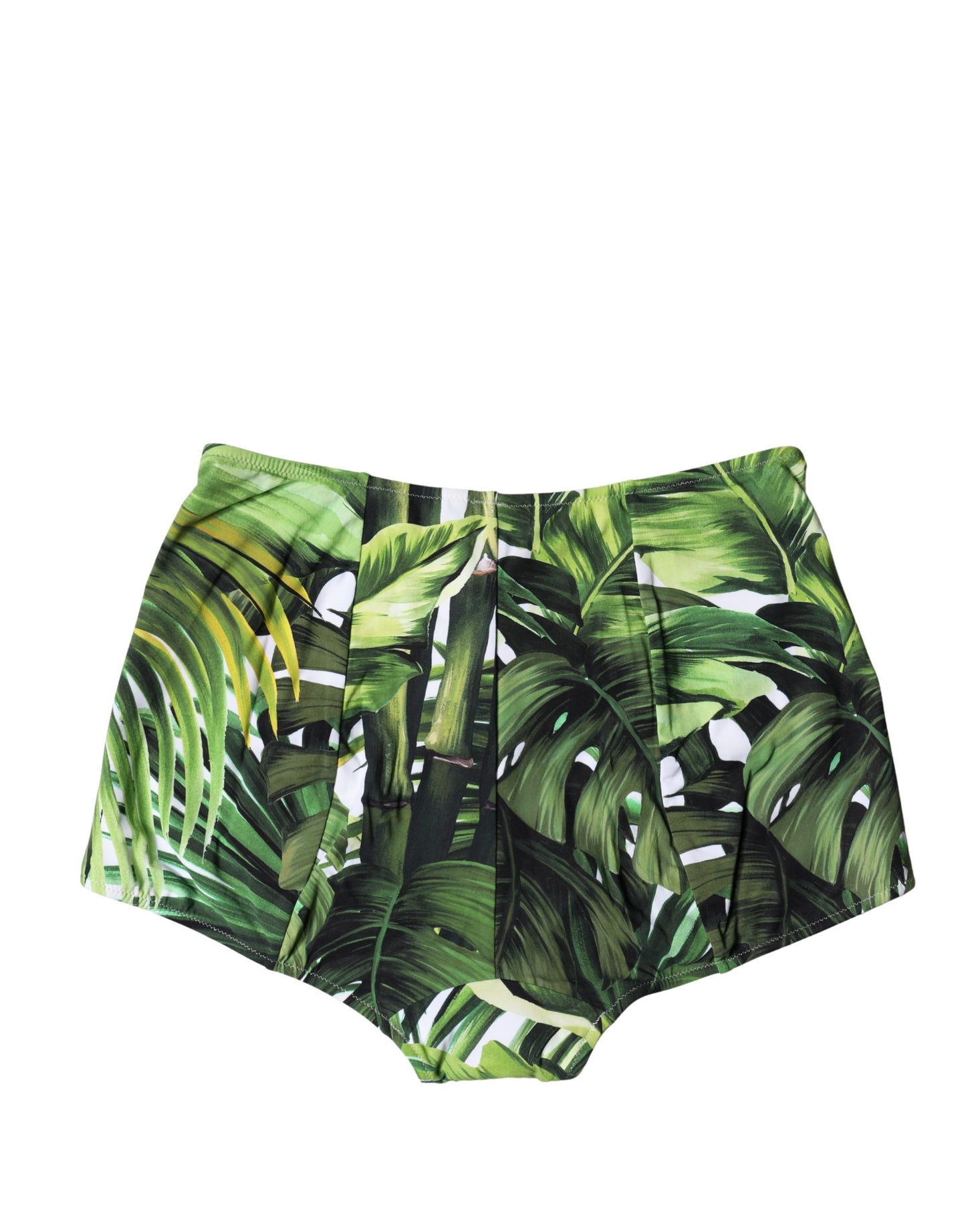 Green Leaf Print High-Waisted Girdle Underwear