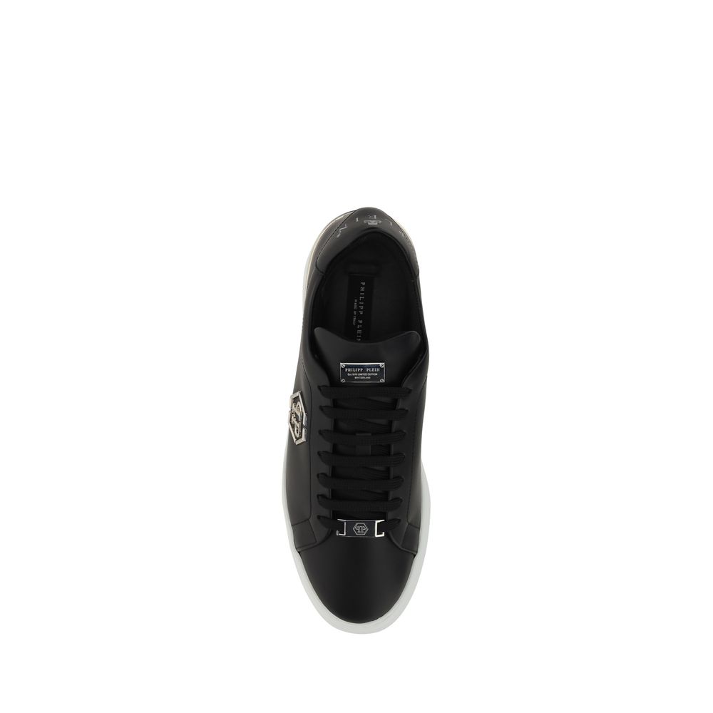Black Rubber Low Top Sneakers