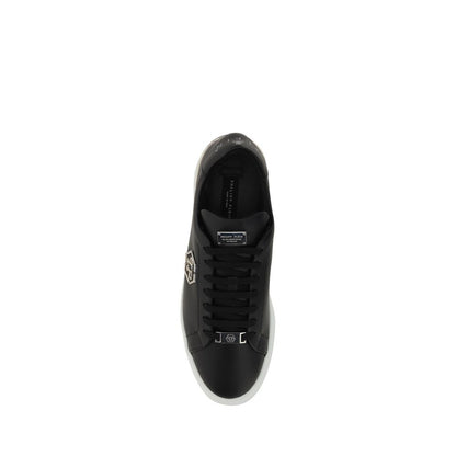 Black Rubber Low Top Sneakers