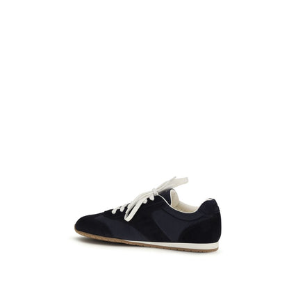 Blue Calf Leather Bos Taurus Low Top Sneakers