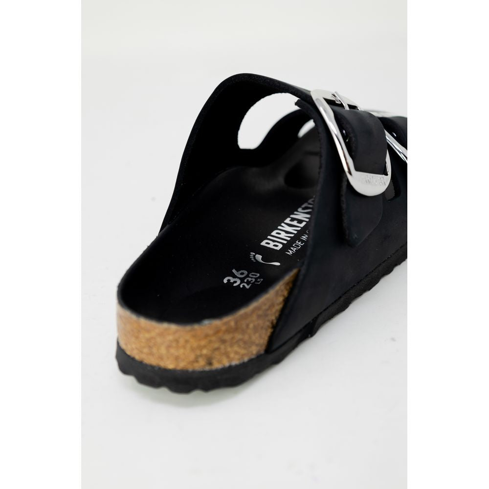 Black Synthetic Slippers