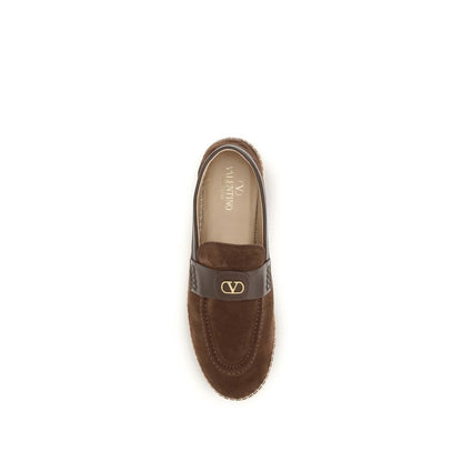 Brown Calf Leather Bos Taurus Espadrilles