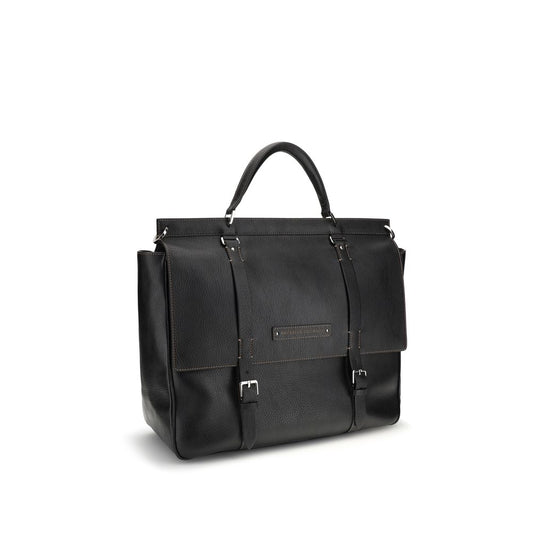 Black Calf Leather Bos Taurus Shoulder Bag