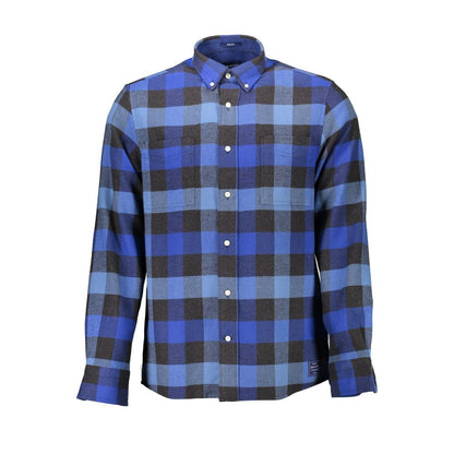 Blue Cotton Men's Shirt