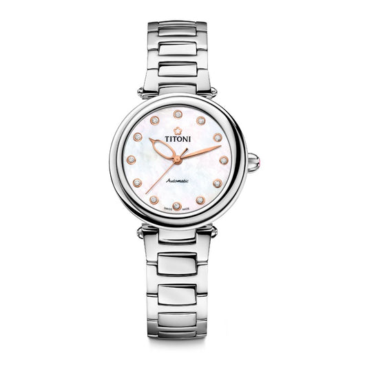 Gray Stainless Steel Dress Watch