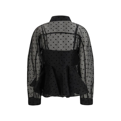 Black Recycled Polyester Pattern Shirt