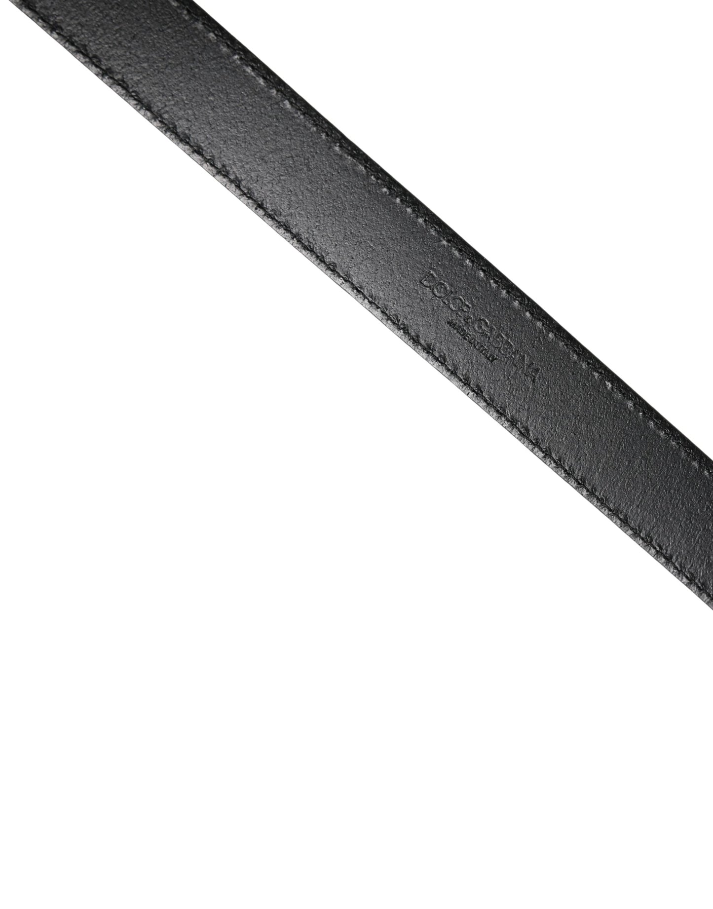 Men Black Classic Leather Square Buckle Belt