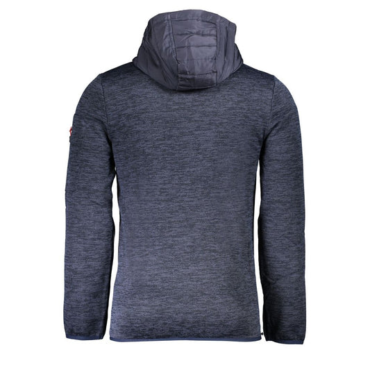 Blu Polyester Men's Jacket