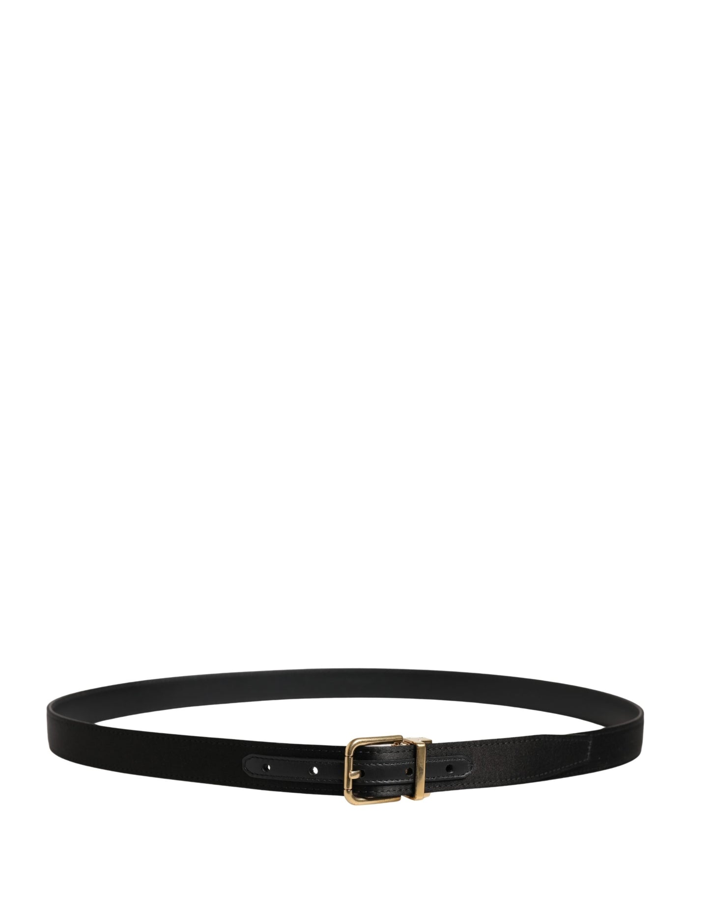 Men Black Classic Viscose Metal Buckle Belt