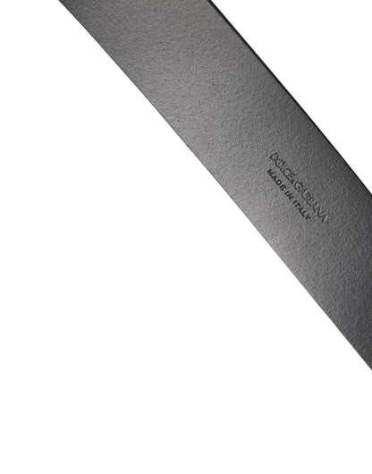 Men Brown Classic Leather Metal Buckle Belt