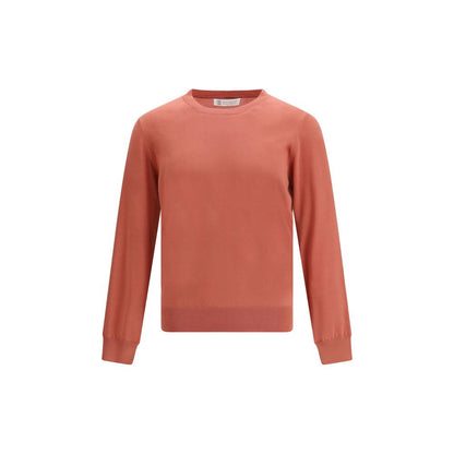 Orange Cotton Sweatshirt