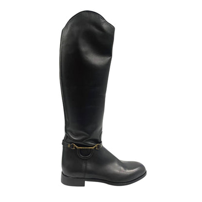 Black Leather Women Boot