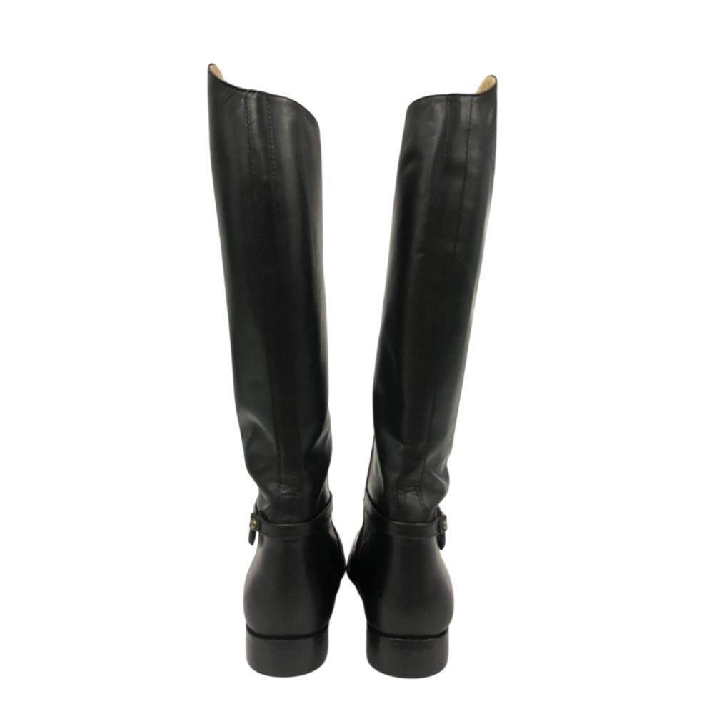 Black Leather Women Boot