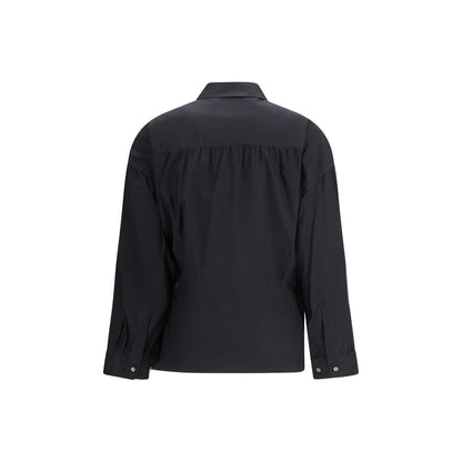 Black Cotton Dress Shirt