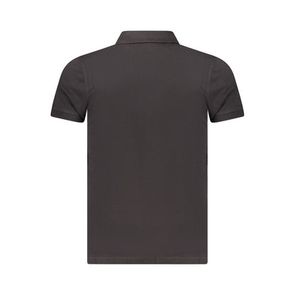 Black Cotton Men's Polo Shirt