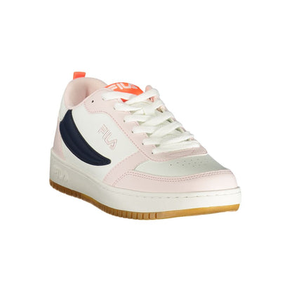 Pink Polyester Athletic Sneakers
