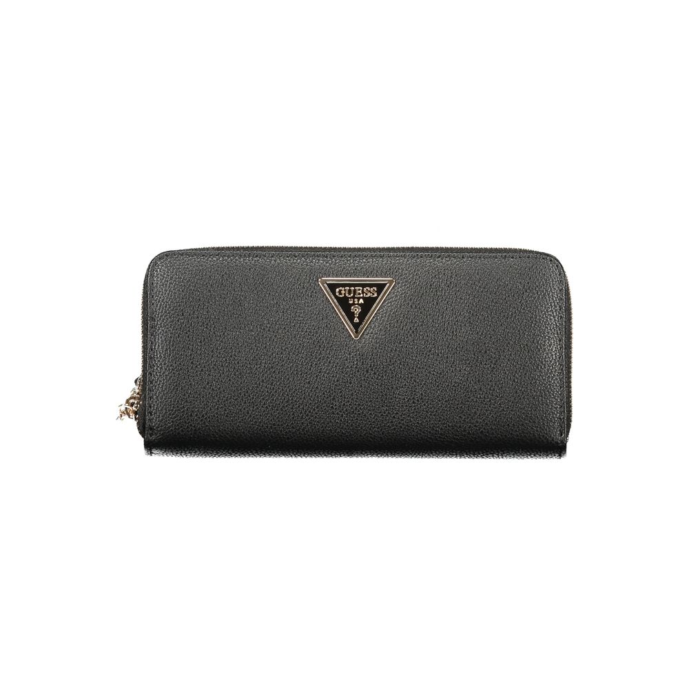 Black Polyurethane Women Wallet