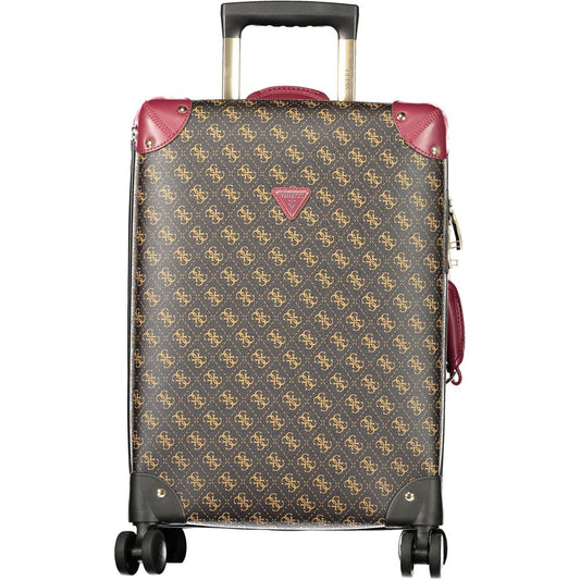 Marrone Poliuretano Women's Travel Trolley