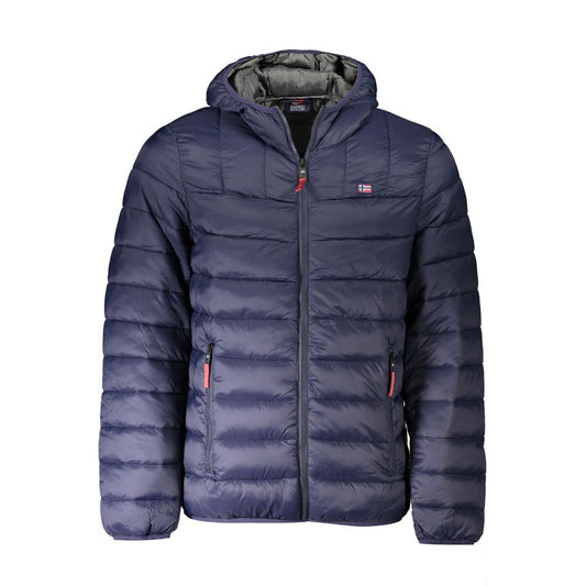 Blu Poliammide Men's Jacket