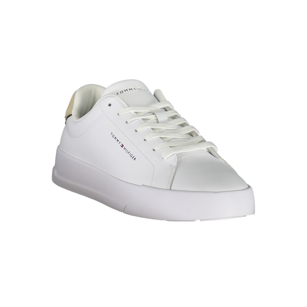 Bianco Polyurethane Men Sneaker