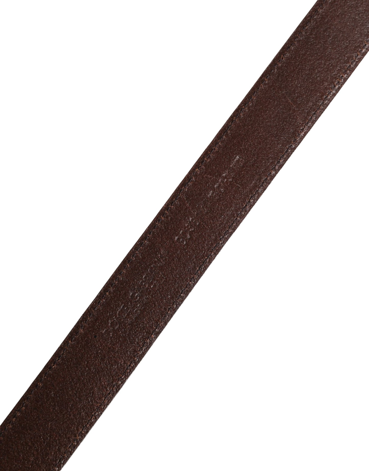 Men Brown Classic Leather Metal Buckle Belt