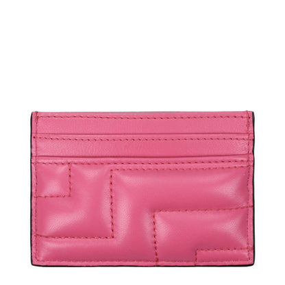 Pink Leather Cardholder