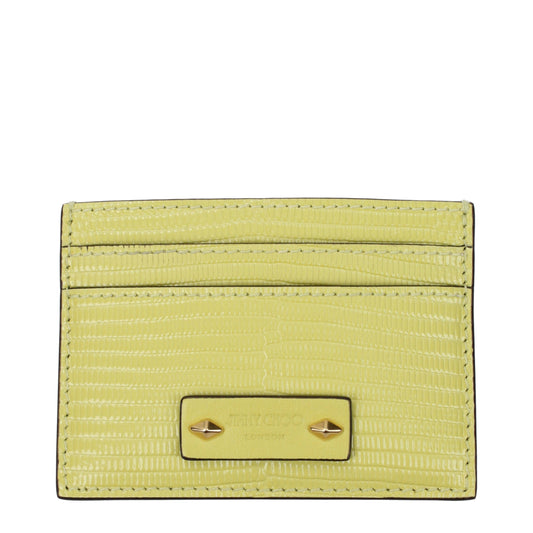 Yellow Leather Cardholder