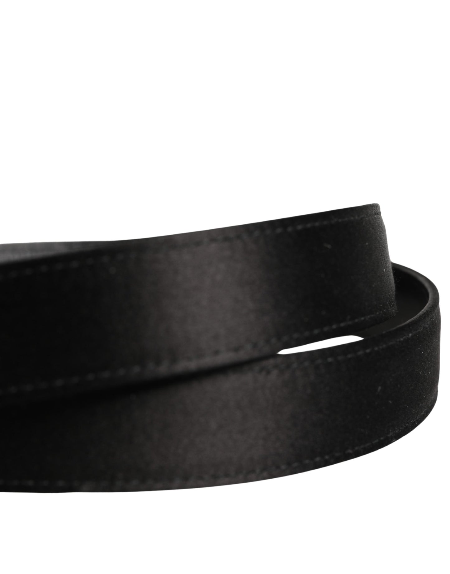 Men Black Classic Leather Metal Buckle Belt