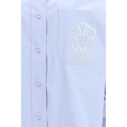 Blue Cotton Pattern Shirt