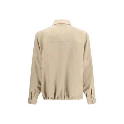 Beige Viscose Blouse